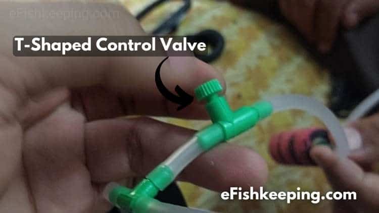 Demonstrating Control Valve Connected With Airline Tubing